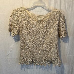 Elegant Lace Blouse in Cream